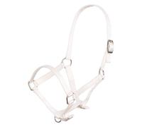 Imperial Riding Foal Halter - 3-Way Adjustable Nylon Headcollar for Foals with 20mm Strap Width & Nickel Fittings, Durable & Safe, White