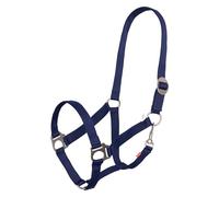 Imperial Riding Headcollar Economic, Heavy Duty 25mm Nylon Headcollar Adjustable Sliding Buckle, Lobster Throat Strap, Durable & Easy Care for Training, Stable & Everyday, Navy, Pony