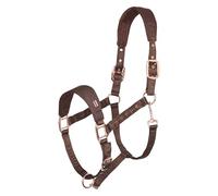 Imperial Riding Headcollar IRH-Cloud Dancer, Breathable Mesh Halter Made of Polyester, Lightweight & Comfortable, Adjustable with Buckle & Carabiner, Matches the Cloud Dancer Collection, Brown, Full