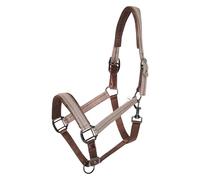Imperial Riding Headcollar IRH-Sparkle - Glittery Lurex Trim, Satin on Nose & Neck, Adjustable Nylon Halter with Premium Metal Fittings for Glamorous Horses, Bronze, Full