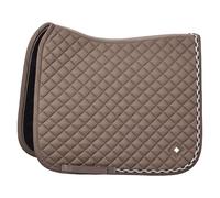 Imperial Riding IRH Basic Cotton DR Dressage Saddle Cloth with Diamond Quilting, Glitter Piping and Metal Logo, Straw, Full