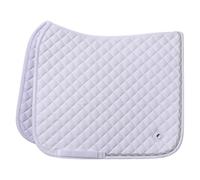 Imperial Riding IRH Basic Cotton DR Dressage Saddle Cloth with Diamond Quilting, Glitter Piping and Metal Logo, White, Pony