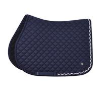 Imperial Riding IRH Basic Cotton VS Saddle Cloth with Diamond Quilting, Glitter Piping and Metal Logo, Navy, Pony