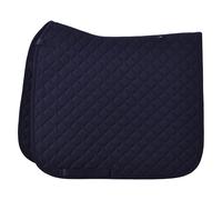 Imperial Riding IRH Basic DR Saddle Cloth Polyester Twill Dressage Saddle Cloth with Double Strap Fastening and Billet Strap, Navy, Pony