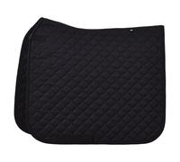 Imperial Riding IRH Basic DR Saddle Cloth Polyester Twill Dressage Saddle Cloth with Double Strap Fastening and Billet Strap, Black, Full