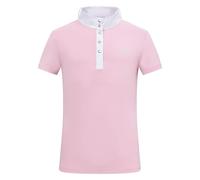 Imperial Riding IRH Basic Glam Children's Short Sleeve Riding Shirt with Stand-Up Collar, Lightweight and Breathable