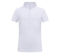 Imperial Riding IRH Basic Glam Children's Short Sleeve Riding Shirt with Stand-Up Collar, Lightweight and Breathable