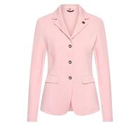 Imperial Riding IRH Basic Glam Women's Tournament Jacket Riding Blazer Unlined with Rhinestone Details 3 Button Closure Flap Pockets Lapel with Logo Coin Two Back Slits for Tournaments, candy floss, L