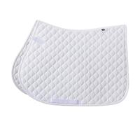 Imperial Riding IRH Basic VS Saddle Cloth Polyester Twill with Double Strap Attachment and Billet Strap, White, Full