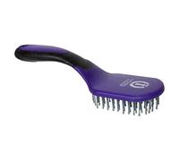 Imperial Riding IRH Boomerang Mane and Tail Brush, Ergonomic Horse Brush with Detangling Bristles, Gentle Care for Mane and Tail & Stylish Stable Look, Royal Purple