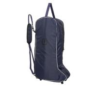 Imperial Riding IRH Boot Bag for Riding Boots, Padded Boat Bag with Front Compartment, Heavy Duty Polyester Storage for Stable Tournament Transport, Equestrian Accessories, Navy