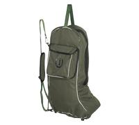 Imperial Riding IRH Boot Bag for Riding Boots, Padded Boat Bag with Front Compartment, Heavy Duty Polyester Storage for Stable Tournament Transport, Equestrian Accessories, Olive Green