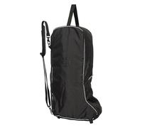 Imperial Riding IRH Boot Bag for Riding Boots, Padded Boat Bag with Front Compartment, Heavy Duty Polyester Storage for Stable Tournament Transport, Equestrian Accessories, Black