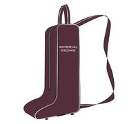 Imperial Riding IRH Boot Bag for Riding Boots, Padded Boat Bag with Front Compartment, Heavy Duty Polyester Storage for Stable Tournament Transport, Equestrian Accessories, Fig