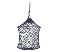 Imperial Riding IRH Comfort Fill Hay Net with Double Ring for Easy Filling, 6 x 6 cm Hole Size, 90 cm Length, Navy, 1 Size