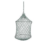 Imperial Riding IRH Comfort Fill Hay Net with Double Ring for Easy Filling, 6 x 6 cm Hole Size, 90 cm Length, Dark Sage Green, 1 Size