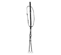 Imperial Riding IRH Core Martingale Leather Running Martingale with Adjustable Fork, Black, Full