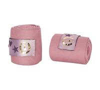 Imperial Riding IRH Cosmic Sparkle Soft Fleece Bandages with Glitter Fastening, Shock Absorbing & Comfortable for Horse Legs, Ideal for Training & Everyday Life, Classy Pink, Pony
