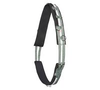 Imperial Riding IRH Deluxe Extra Lunging Belt Ergonomic Shape with Wither-free Metal Rings Sage Green White Black Pony