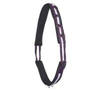 Imperial Riding "IRH Deluxe Extra" Lunging Girth Ergonomic Shape with Wither-free Metal Rings Blackberry White Navy Pony