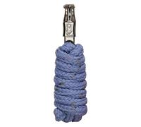 Imperial Riding IRH Deluxe Lead Rope with Lurex Thread, Panic Hook, Coated Nylon, Cornflower Blue