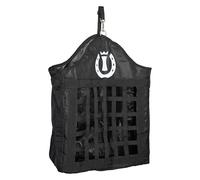 Imperial Riding IRH Eat Up Hay Bag with Hanging System and Large Front Opening, Robust Hay Bag for Stable and Trailer, Black, 1 Size