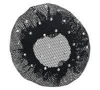 Imperial Riding IRH Fine Hair Net with Rhinestones for Equestrian Tournaments 100% Polyester Black