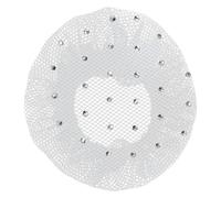 Imperial Riding IRH Fine Hair Net with Rhinestones for Equestrian Tournaments 100% Polyester White