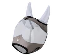 Imperial Riding IRH Fly Shield, Fly Mask with UV Mesh and Fleece Edging, Light Olive Green with Ears, Cob
