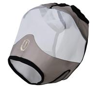 Imperial Riding IRH Fly Shield, Fly Mask with UV Mesh and Fleece Edging, Light Olive Green without Ears, Cob