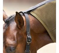 Imperial Riding IRH Fundamental Fleece Blanket, Neck Piece, Polar Fleece Fabric, Breathable & Comfortable, Double Front Closure, Cross Straps, Easy Care Horse Cooler Blanket, Olive Green, 165