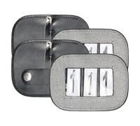 Imperial Riding IRH Glitter Square Tournament Number Holders with Glitter, Three Digit, Set of 2, Silver, 1 Size