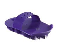 Imperial Riding IRH Needle Curry Comb, Effective Curry Comb with Flexible Metal Needles, Thorough Fur Cleaning for Removing Dirt & Loose Hair, Royal Purple