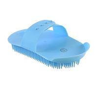 Imperial Riding IRH Needle Curry Comb, Effective Curry Comb with Flexible Metal Needles, Thorough Fur Cleaning for Removing Dirt & Loose Hair, Blue Breeze