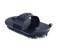 Imperial Riding IRH Needle Curry Comb, Effective Curry Comb with Flexible Metal Needles, Thorough Fur Cleaning for Removing Dirt & Loose Hair, Navy