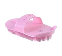 Imperial Riding IRH Needle Curry Comb, Effective Curry Comb with Flexible Metal Needles, Thorough Fur Cleaning for Removing Dirt & Loose Hair, Rose