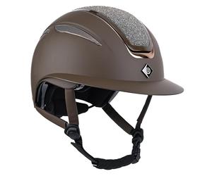 Imperial Riding IRH Olania Deluxe Big Visor Riding Hat with Large Visor, Brown, M