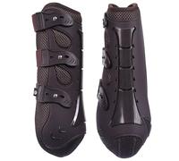 Imperial Riding IRH Pro Mesh Dressage Gaiters, Lightweight Leg Protection with 3D Mesh & TPU Hard Shell, Breathable & Shock-Absorbing for Training & Dressage, Secure Pin Lock Closure, Black, Full