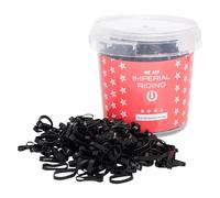 Imperial Riding IRH Professional Box 150 g Rubber Bands for Braiding Horse Mane in Storage Box, Black, 1 Size