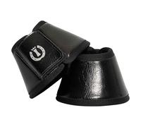 Imperial Riding IRH Rebel Boots Shiny Bell Boots in Rebel Design with Shock-Absorbing Protection, Stylish Look for Training and Tournament, PU Material for Durability, Black, Shetty