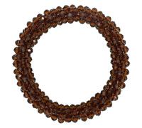 Imperial Riding IRH Rhinestone Hair Scrunchie Elastic Hair Scrunchie for Equestrian Tournaments Dark Brown