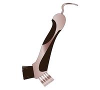 Imperial Riding IRH Scraper, Robust Hoof Pick, Metal Brush Cleaner with Ergonomic Handle, Hoof Scraper with Patented Design & Glamour Look, Dark Brown/Rose Gold