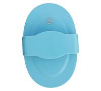 Imperial Riding IRH Soft Spring Curry Comb with Handle Large Flexible Plastic Curry Comb with Ergonomic Soft Grip Effective Fur Cleaning for Daily Horse Care, Blue Breeze