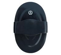 Imperial Riding IRH Soft Spring Curry Comb with Handle Large Flexible Plastic Curry Comb with Ergonomic Soft Grip Effective Fur Cleaning for Daily Horse Care, Navy