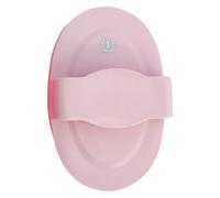 Imperial Riding IRH Soft Spring Curry Comb with Handle Large Flexible Plastic Curry Comb with Ergonomic Soft Grip Effective Fur Cleaning for Daily Horse Grooming, Rose