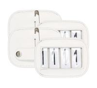 Imperial Riding IRH Square Tournament Number Holders Leather 3 Digit Set of 2 White 1SIZE