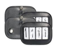 Imperial Riding IRH Square Tournament Number Holders Leather Three Digit Set of 2 Black 1SIZE