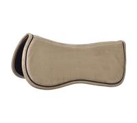 Imperial Riding IRH Suede Shock Absorbing Half Pad with Fleece, Light Olive Green, Full