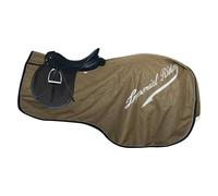 Imperial Riding IRH Super-Dry 0 g Waterproof Horse Cooler and Training Blanket without Filling with Fastening, Tail Flap and Reflective Details, Olive Green, S