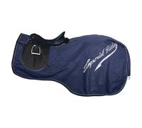 Imperial Riding IRH Super-Dry 0 g Waterproof Horse Cooler and Training Blanket without Filling with Fastening, Tail Flap and Reflective Details, Navy, 2XL